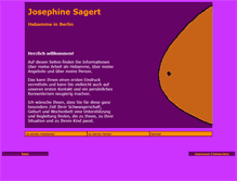 Tablet Screenshot of josephine-sagert.de